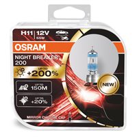 Osram Night Breaker 200 H11 +200 procent lys - 2 stk.