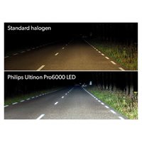 Philips Ultinon Pro6000 LED H4 MC ECE godkendt 1 stk.