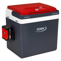 ZORN 26L elektrisk køleboks 12/230V + Akku 18V tilslut