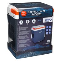 ZORN 30L elektrisk køleboks 12/230V og USB tilslutning