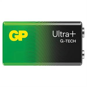 GP Ultra Plus Alkaline 9V-batteri 1604AUP/6LF22 1-pak