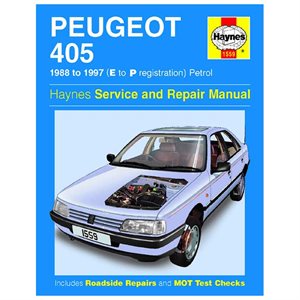 Håndbog Peugeot 405 benzin 1988-1997