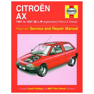 Håndbog Citroën AX benzin+diesel 1987-97