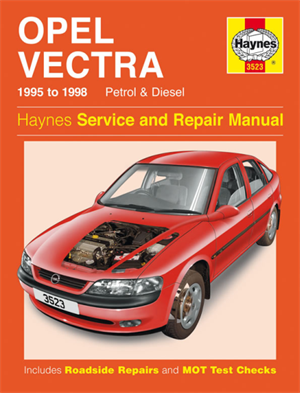 Håndbog Vectra b benz+diesel 95-98